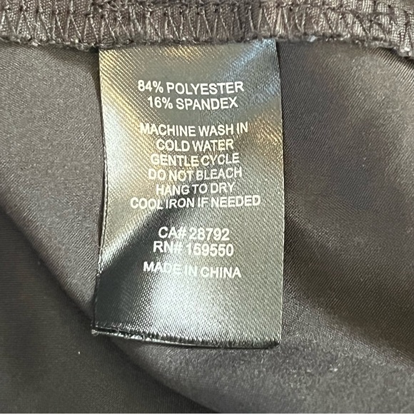 Maison d'Amelie Pants Womens Medium Black Stretch Drawstring Sweatpants Lounge - Picture 4 of 9